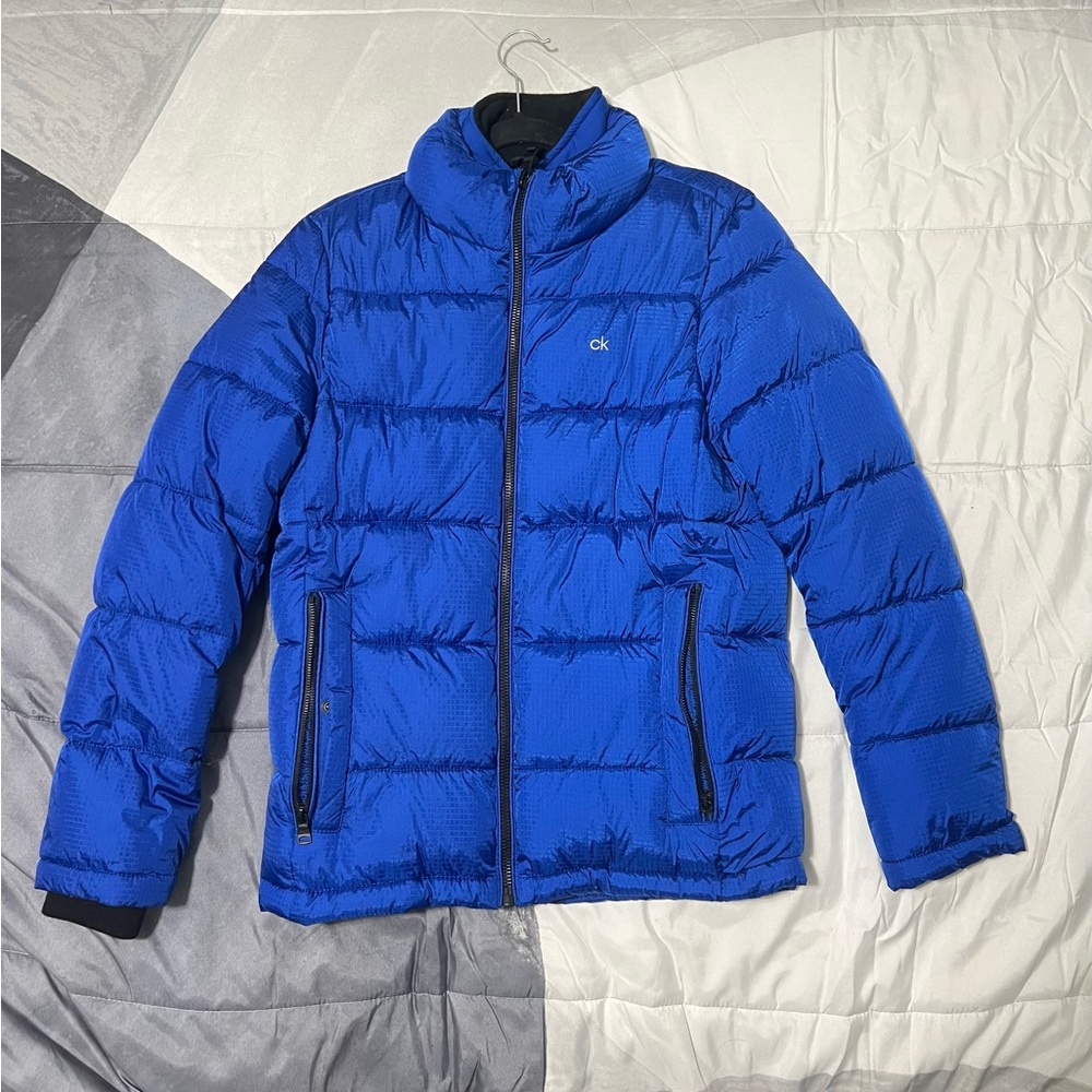 Calvin Klein Vibrant Blue Quilted Jacket Never used